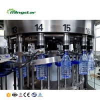Automatique petite bouteille PET printemps minéral eau potable pure embouteillage et capsulage équipement machine usine projet prix