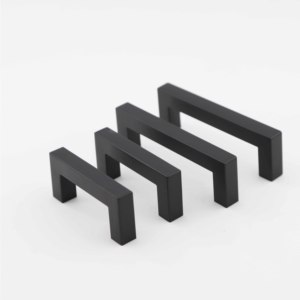 Gagang furnitur laci mewah pegangan baja tahan karat emas hitam Modern kenop gagang lemari tarik kamar tidur baru pegangan untuk dapur - Product Image 4