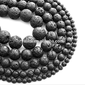 Vente en Gros Bracelet Bijoux 8mm Pierres Précieuses Naturelles Perles <span class=keywords><strong>de</strong></span> Pierre <span class=keywords><strong>de</strong></span> Roche Rondes Volcaniques - Product Image 2