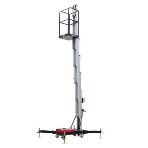 पोर्टेबल इलेक्ट्रिक सिंगल मास्ट वर्टिकल लिफ्ट मैन वर्किंग प्लेटफॉर्म - Product Image 6
