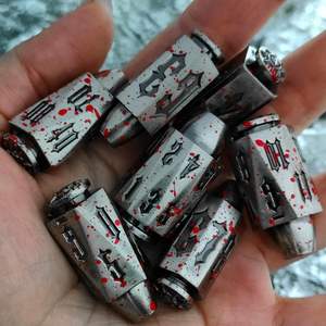 Dados poliédricos con cabeza de bala Retro para juegos DND, un elegante accesorio de juego de rol de escritorio, mazmorras y dragones - Product Image 6