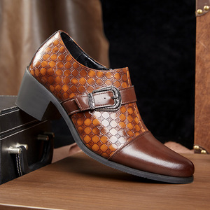 Nouvelles Chaussures Habillées Décontractées pour Hommes, Modèle Rétro à Boucle, Talon Cubain, Grande Taille, Collection Automne 2026 - Product Image 2