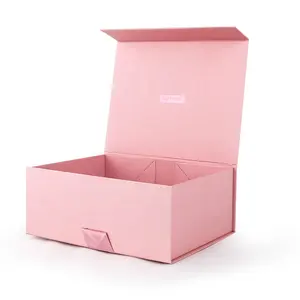 Kunden spezifische reine Farbe Logo Faltbox Magnet box für Schuhe Kleidung
