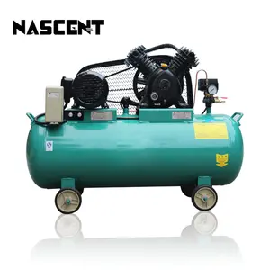 5.5kw 7.5hp Belt Driven Compressor 670lpm Auto Electric Industrial Piston Air Compressor For Painting Cars