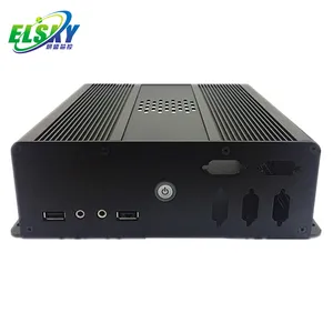 ELSKY 산업용 미니 pc 게임 IPC8000 컴퓨터 기반 인텔 코어 셀러론 1037U 지원 4 USB 8111E.2x LAN 옵션