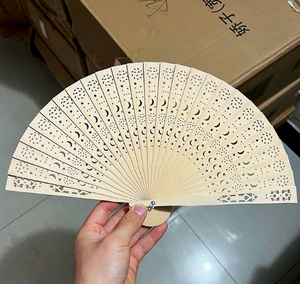 Wholesale Eco-Friendly Bamboo Dragonfly <b>Handheld</b> <b>Fan</b> with Love Theme for Wedding Souvenir & Promotion Custom Design - Product Image 6