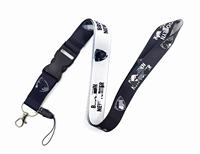 En gros : Porte-clés de basketball américain, Cordons de sport pour toutes les équipes, Long cordon à dégradé thermique avec porte-badge et boucle métalliques