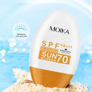 SPF 70 Sun Screen Vitamin E UltraThin Dry Moisturising UV Protection Non-Greasy Water Bloqueador Solar Sunscreen