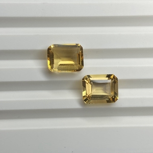 HQ GEMS Natural Octágono corte amarillo y púrpura citrino piedras preciosas corte <span class=keywords><strong>esmeralda</strong></span> <span class=keywords><strong>original</strong></span> citrino <span class=keywords><strong>piedra</strong></span> precios - Product Image 3