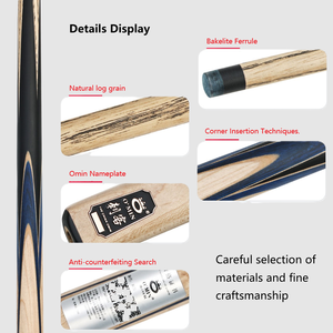 Omin Amérique du Sud 5A Frêne 11.5mm 57 pouces 18OZ Billard Snooker Queue Unique avec Baril/Rod Box - Product Image 4