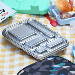 Boîte à <span class=keywords><strong>lunch</strong></span> bento personnalisée pour enfants Aohea, retour à l'école, 5 compartiments, boîte à <span class=keywords><strong>lunch</strong></span> en acier inoxydable pour enfants - Product Image 5