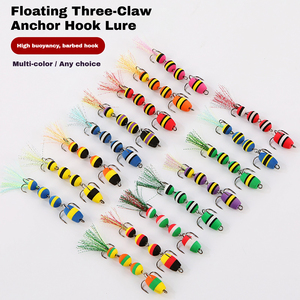 Leurre flottant en mousse EVA avec hameçons triples, hameçons barbelés en acier à haute teneur en carbone, leurre <span class=keywords><strong>de</strong></span> pêche bionique à longue portée pour l'eau douce - Product Image 3