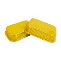 Contenants rectangulaires en aluminium doré de 1050 ml, épaissis, résistants à la chaleur, jetables, pour barbecue, cuisson, plats à emporter, hôtels et restaurants, lot de 50