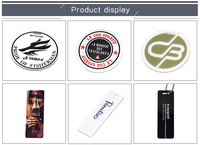 Étiquettes personnalisées en papier avec logo en relief, étiquettes de sac en papier, étiquettes de bagage, chaînes pour vêtements, étiquettes personnalisées finition brillante pour usage extérieur