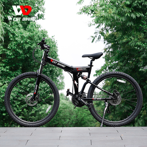 Vélo de montagne pliable de 27,5 pouces avec 27 vitesses <span class=keywords><strong>Shimano</strong></span> et frein à disque mécanique, VTT en alliage d'aluminium pour les sentiers tout-terrain - Product Image 5
