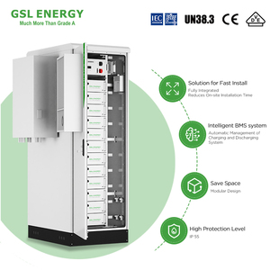 GSL Energy 60kwh/100kwh Energy Storage System <b>Battery</b> and Inverter Outdoor All in One Inverter and Lithium Batter Cabinet CESS - Product Image 4