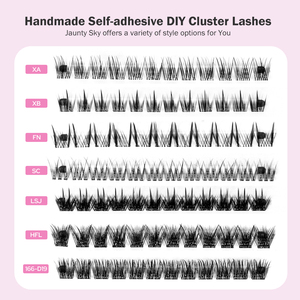 Nhà Máy Giá Pre ánh xạ Lash cụm làm bằng tay Fluffy cá nhân tự dính Lash cụm DIY Manga phong cách Lash cụm Kit - Product Image 5