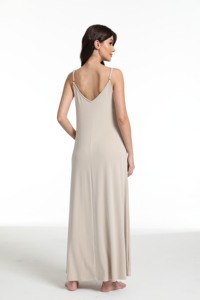 Đơn Giản Rắn Loungewear Tùy Chỉnh Tre Ấm Cúng Đồ Ngủ Đêm Ăn Mặc Cho Phụ Nữ Camis Áo Ngủ Của Phụ Nữ Ngủ - Product Image 4