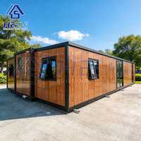 Vorgefertigtes 40Ft 20Ft Erweiterbares Containerhaus mit 1 2 3 4 5 Schlafzimmern, Modernes Preiswertes Modulares Heim