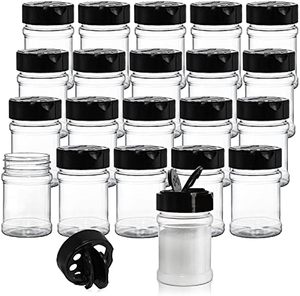 Wholesale 125ml PET seasoning bottle, plastic spice jar
