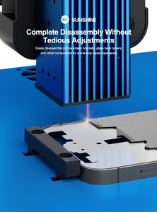Máquina de Eliminación de Pantalla Láser Mini SS-890B, Amplio Espacio de Trabajo, Desmontaje Completo Sin Ajustes Tediosos, 174*87 mm - Product Image 4