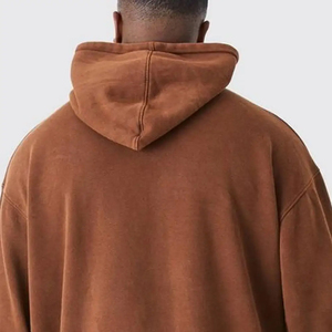 2025 precio al por mayor alta calidad logotipo personalizado pulóver hombres pulóver sudaderas con capucha Top Trending productos básicos algodón mezclado Sudadera con capucha - Product Image 4