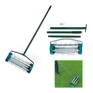 Aérateur de pelouse manuel à picots pour l'élimination du terreau, outil de jardinage poussé à la main pour l'aération des pelouses, contribue à restaurer la santé de la pelouse, <span class=keywords><strong>prix</strong></span> au débit - Product Image 6