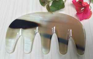 Herramienta ecológica para peinar el cabello hecha de cuerno de búfalo, artesanía natural, perfecta para un aseo suave y reducción de la rotura. - Product Image 3