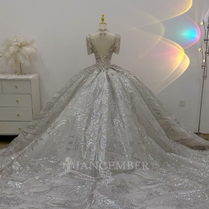 Exquisite Princess <b>Wedding</b> Dress With Lace Appliques Intricate Bridal Gowns Lsjj22 - Product Image 6