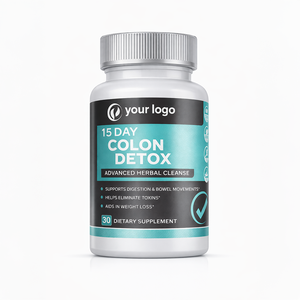 हर्बल फाइबर सूत्र के साथ प्राकृतिक कोलन साफ कैप्सूल समर्थन पाचन संतुलन जीएमपी प्रमाणित 30 कैप्सूल - Product Image 1