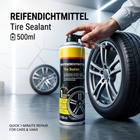 Spray de réparation de pneus sans chambre à air 500 ml fabriqué en usine, liquide de réparation d'urgence pour crevaison de pneus, vente chaude, personnalisation du logo prise en charge