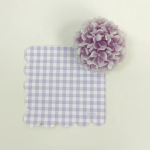 Hot-selling 16 PCS 4 Colors Plaid Tissue Paper 3-ply Compostable <strong>Napkin</strong> for Baby Shower Birthday Wedding Party - Product Image 6