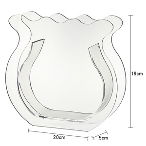 ऐक्रेलिक हस्तनिर्मित आधुनिक सादगी vase फूलों की व्यवस्था उच्च स्तरीय पारदर्शी रंग मछली टैंक घरेलू लिविंग रूम - Product Image 6