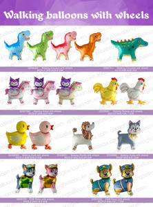 <span class=keywords><strong>Coniglio</strong></span> ambulante <span class=keywords><strong>con</strong></span> ruote palloncini dinosauri unicorni elefanti palloncini gonfiabili decorazioni per feste di compleanno forniture giocattolo - Product Image 5