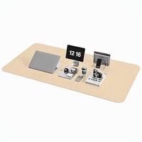 YSAGi Tapis de bureau rectangulaire en cuir antidérapant, imperméable, pour ordinateur portable/ordinateur, clavier, souris, 600x300mm, protection de table