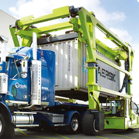 RTG Type 40 tonnes 45 tonnes conteneur de levage en caoutchouc pneu conteneur portique grue 60 tonnes transporteur à cheval prix