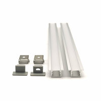 Profilé en aluminium linéaire LED encastré YG-F031 10*15mm avec diffuseur blanc laiteux pour éclairage de meuble