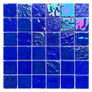 300*300 מ "מ אריח קריסטל יוקרתי, אריח בריכה באריח פסיפס מרובע חיצוני הכהה - Product Image 6