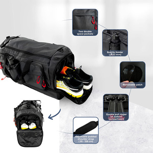 Bolsa de Viaje Deportiva de Poliéster Resistente y Portátil de Fábrica OEM, con Compartimento para Zapatos, Impermeable, Capacidad de 30-40L, Unisex, para Gimnasio y Fitness - Product Image 2
