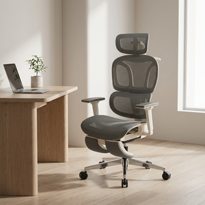 Ghế văn phòng cao cấp, điều chỉnh độ cao, dành cho giám đốc, thiết kế công thái học, xoay được, có tựa đầu - Product Image 1