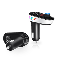 Kit voiture Bluetooth très vendu, émetteur FM, récepteur auxiliaire avec lumière RGB, chargeur USB 5V 3.1A, lecteur MP3 pour voiture