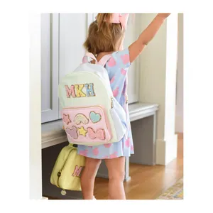 Wholesale Custom Letter Pastel School Bags Waterproof Mini Women Purse Toddler Nylon Backpack