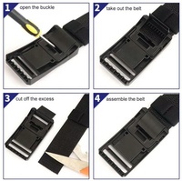 Ceinture tactique élastique en nylon avec boucle à dégagement rapide en alliage de zinc pour l'entraînement en extérieur, la randonnée et l'équitation – Approvisionnement direct usine