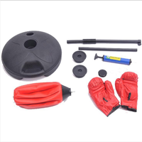 Équipement de fitness à domicile réglable en hauteur, ensemble d'entraînement de boxe comprenant une balle de frappe réflexe rebondissante