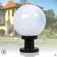 Lampes à pilier LED Boyid IP65 étanches de haute qualité en verre PC, lumière blanche chaude 3500K, pour parc, maison, hôtel, jardin, portail principal