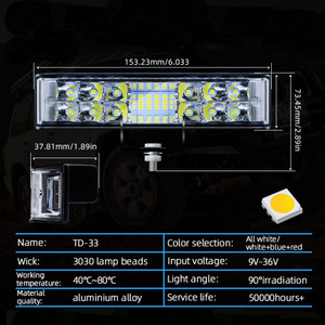 <b>Led</b> Motorcycle External Headlight 10 Lens Front Retrofit Upgrade <b>Light</b> <b>Bar</b> - Product Image 4