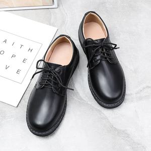 รองเท้าหนังผู้ชาย วัยรุ่น นักเรียนมัธยมต้น ใส่สบาย พื้นนุ่ม สีดำ แบบทางการ ฤดูใบไม้ผลิ ฤดูใบไม้ร่วง แบบผูกเชือก - Product Image 6