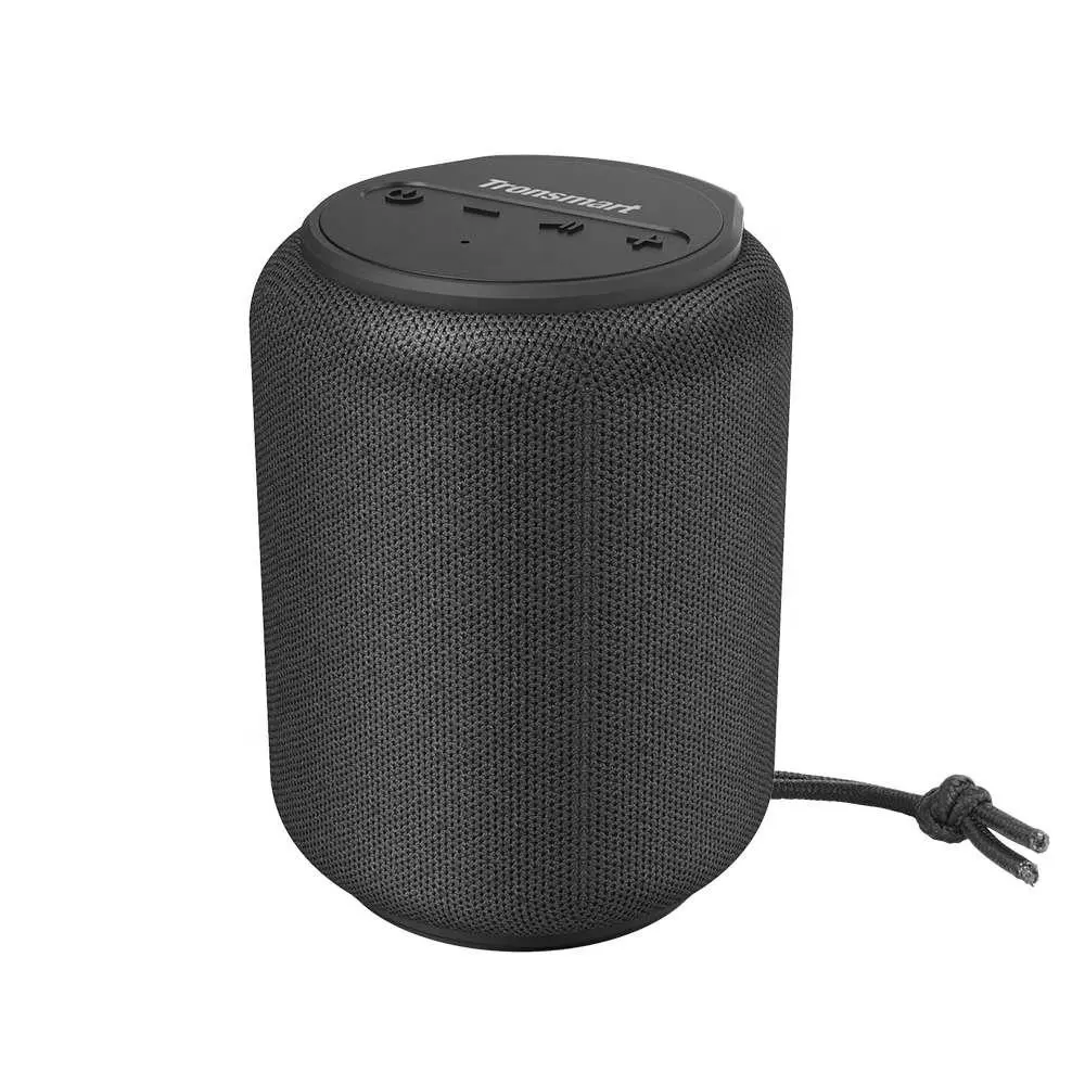 Tronsmart Element T6 Mini 360-degree Surround Deep Bass 5.0 Black Speaker with IPX6 Waterproof 24H Playtime