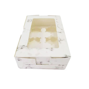 Cajas de Papel para Cupcakes, Diseño Nuevo <span class=keywords><strong>2022</strong></span>, Paquete de 6, Envases para Pasteles y Muffins, Caja de Papel para Alimentos - Product Image 4
