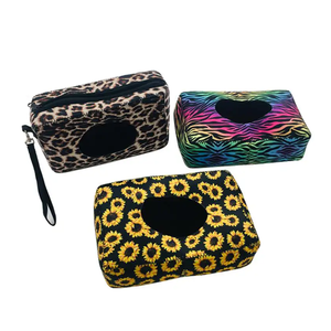 Pochette pour lingettes humides en néoprène avec logo personnalisé Distributeurs <span class=keywords><strong>de</strong></span> porte-mouchoirs Sacs <span class=keywords><strong>de</strong></span> voyage portables Étuis réutilisables pour enfants Étui pour lingettes Embrayage à couches - Product Image 6